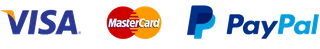 Visa, Mastercard, PayPal